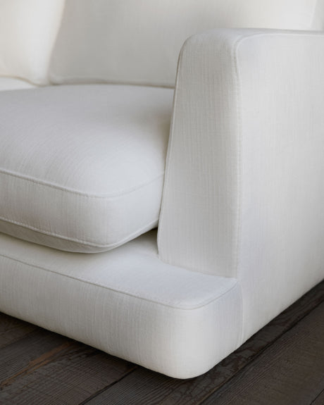 Gala 4-Sitzer-Sofa mit Chaiselongue links weiß 300 cm - ZEN ZONE Furniture