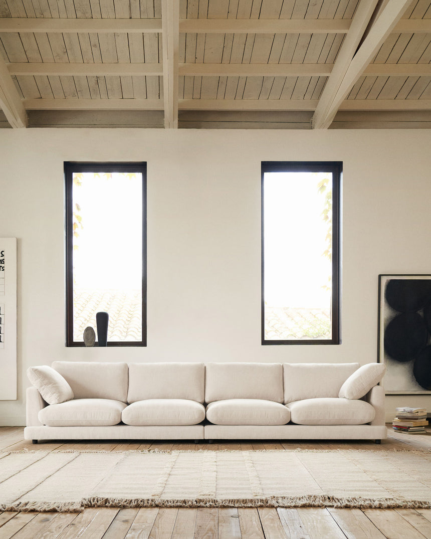 Gala 6-Sitzer-Sofa beige 390 cm - ZEN ZONE Furniture
