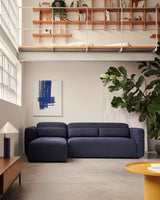 Neom modulares 3-Sitzer-Sofa Chaiselongue rechts/links Blau 263 cm - ZEN ZONE Furniture
