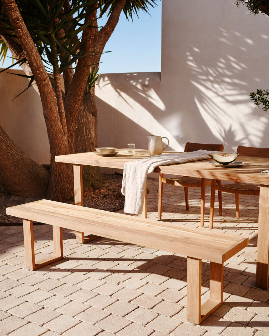 Canadell Bank 100% outdoor aus massivem recyceltem Teakholz 170 cm - ZEN ZONE Furniture
