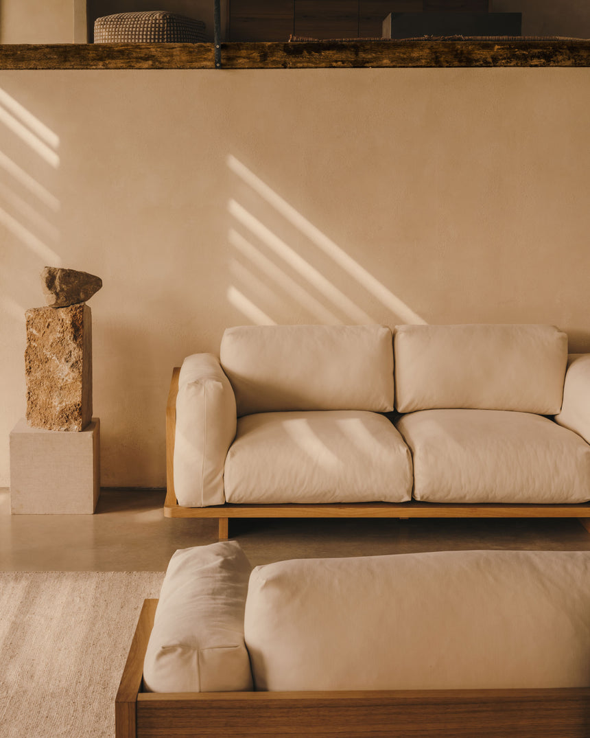 Oaq 3-Sitzer-Sofa beige 225 cm - ZEN ZONE Furniture