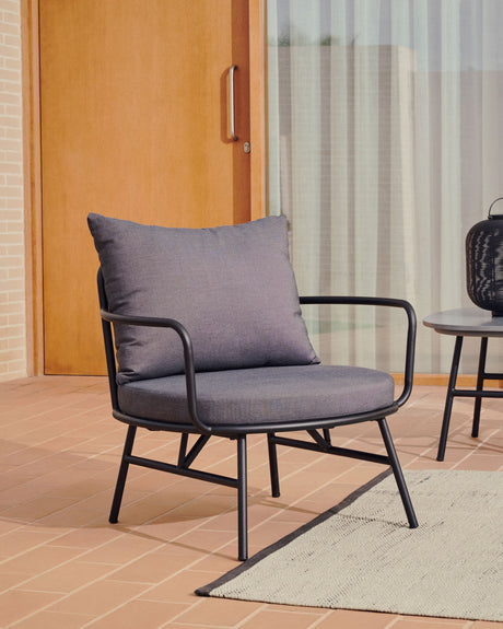 Bramant Sessel aus Stahl mit schwarzem Finish - ZEN ZONE Furniture