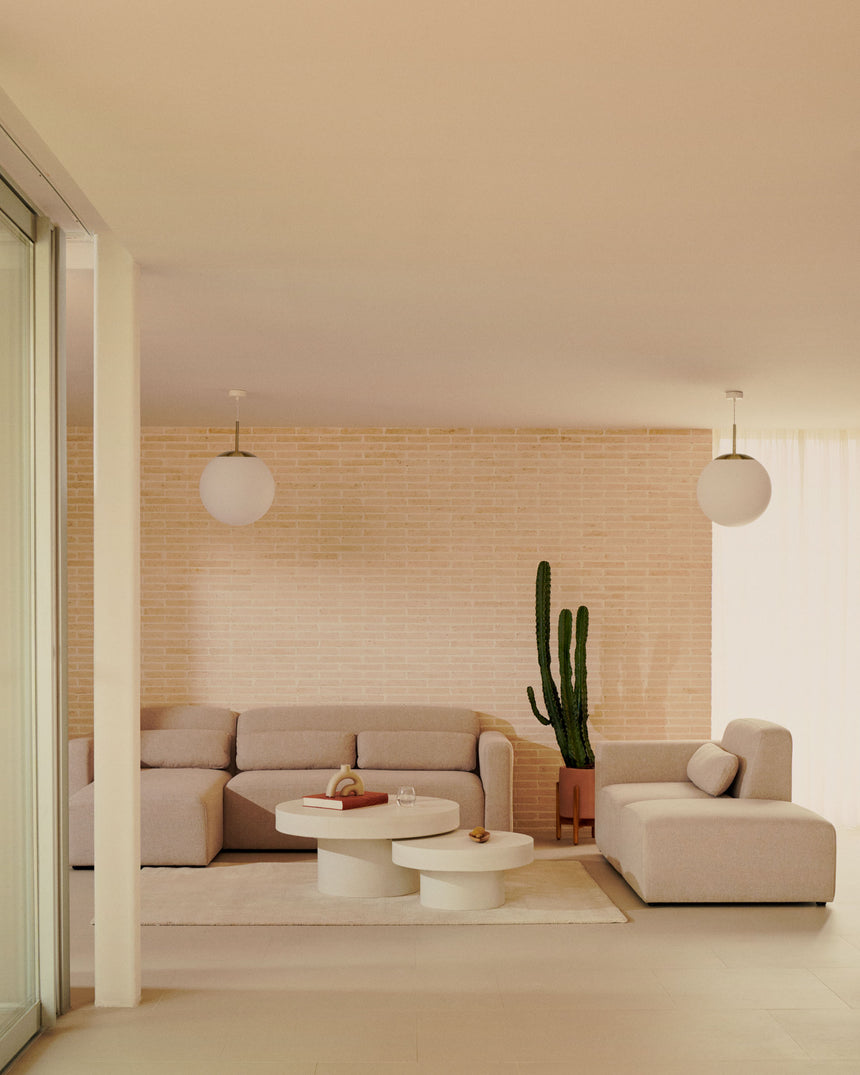 Neom modulares 3-Sitzer-Sofa Chaiselongue rechts/links Beige 263 cm - ZEN ZONE Furniture