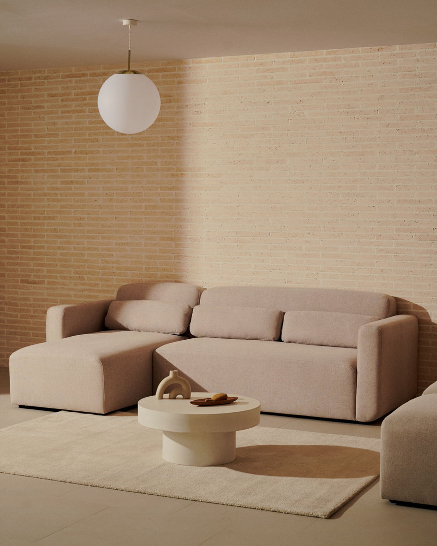 Neom modulares 3-Sitzer-Sofa Chaiselongue rechts/links Beige 263 cm - ZEN ZONE Furniture