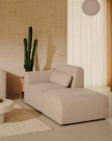 Neom Pouf Randmodul in Beige 75 x 89 cm - ZEN ZONE Furniture