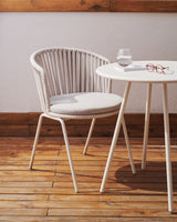Saconca Stuhl outdoor aus Seil und Stahl mit Finish in Grau - ZEN ZONE Furniture