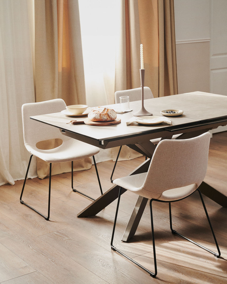Atminda ausziehbarer Tisch 160 (210) x 90 cm Feinsteinzeugplatte - ZEN ZONE Furniture