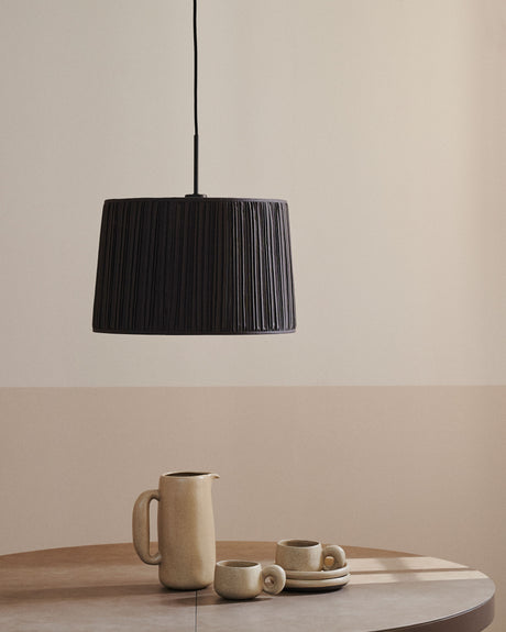 Lampenschirm für Deckenleuchte Guash in Schwarz Ø 50 cm - ZEN ZONE Furniture