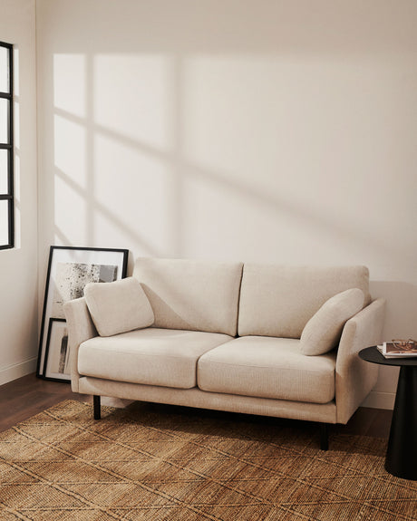 Gilma 2-Sitzer-Sofa aus Chenille in Perle 170 cm - ZEN ZONE Furniture
