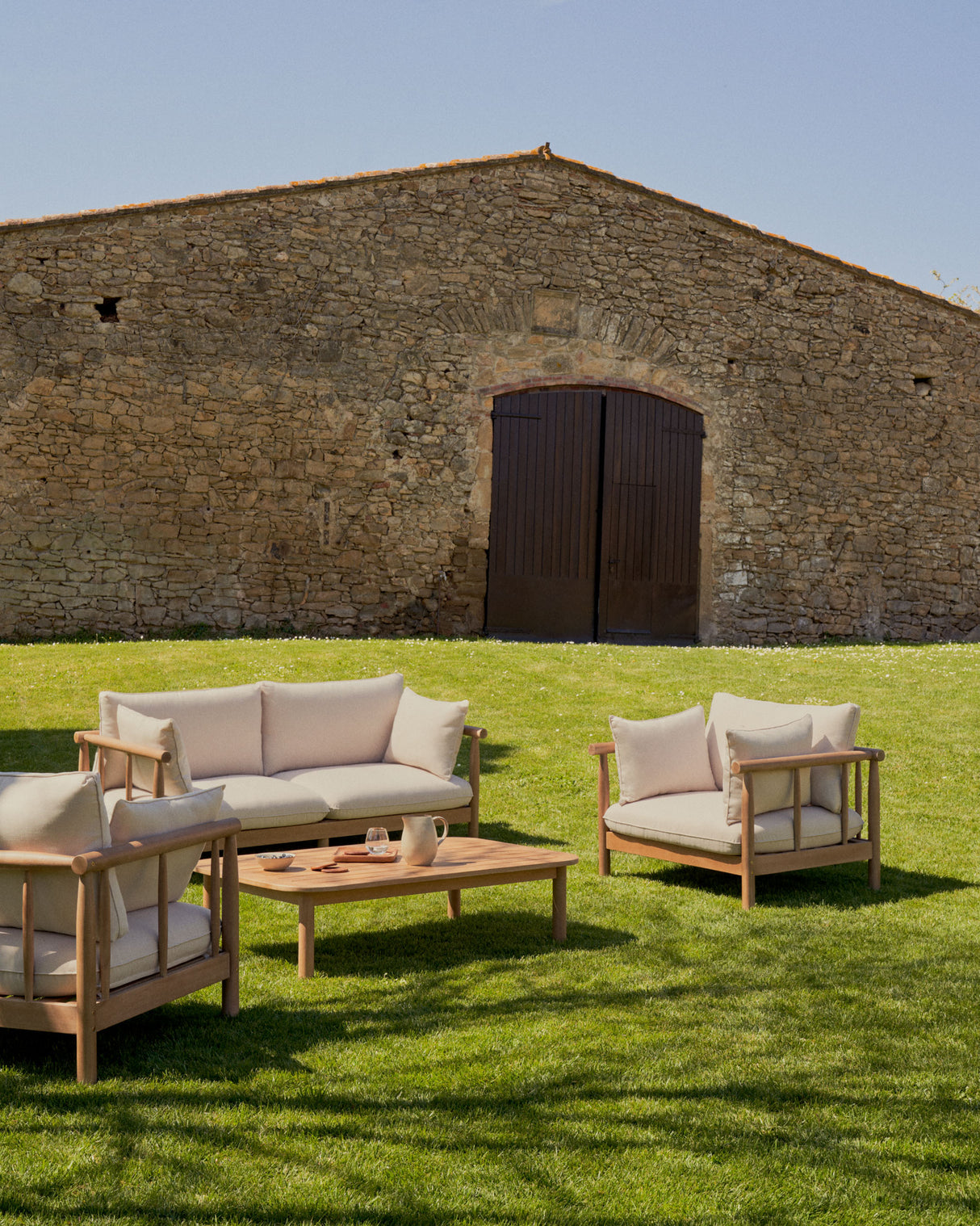Sacova 2-Sitzer-Sofa aus massivem Eukalyptusholz 195 cm 100% FSC - ZEN ZONE Furniture