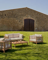 Sacova 2-Sitzer-Sofa aus massivem Eukalyptusholz 195 cm 100% FSC - ZEN ZONE Furniture