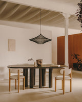 Deckenleuchte Makai aus Metall mit schwarzem Finish Ø 87 cm - ZEN ZONE Furniture