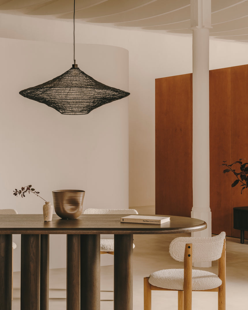 Deckenleuchte Makai aus Metall mit schwarzem Finish Ø 87 cm - ZEN ZONE Furniture