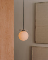 Deckenleuchte Malachi aus Milchglas und Travertinstein - ZEN ZONE Furniture
