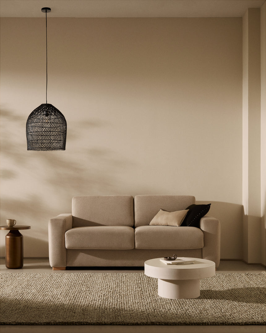 Anley 3-Sitzer-Bettsofa in Beige 204 cm (Bett 140) - ZEN ZONE Furniture