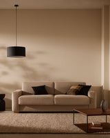 Lampenschirm für Deckenleuchte Santana in Schwarz mit Diffusor in Weiß Ø 40 cm - ZEN ZONE Furniture
