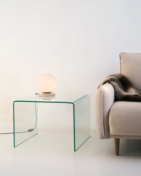 Burano Beistelltisch aus Glas 60 x 60 cm - ZEN ZONE Furniture