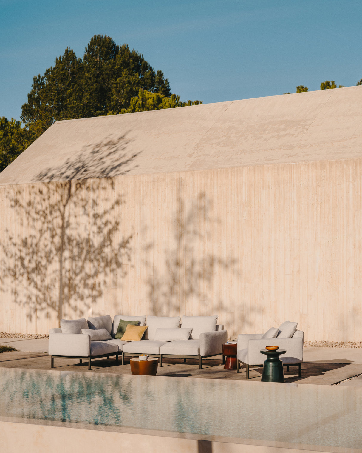 Modularer Outdoor-Sessel Sorells aus Aluminium in grüner Ausführung - ZEN ZONE Furniture