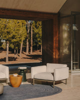 Modularer Outdoor-Sessel Sorells aus Aluminium in grüner Ausführung - ZEN ZONE Furniture