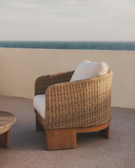 Xoriguer Sessel aus synthetischem Rattan und massivem Eukalyptusholz 100 % FSC - ZEN ZONE Furniture