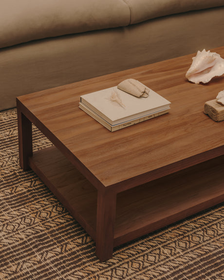 Sashi Couchtisch aus massivem Teakholz 150 x 70 cm - ZEN ZONE Furniture