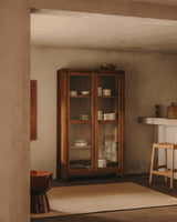 Sashi Vitrine aus massivem Teakholz 110 x 185 cm - ZEN ZONE Furniture