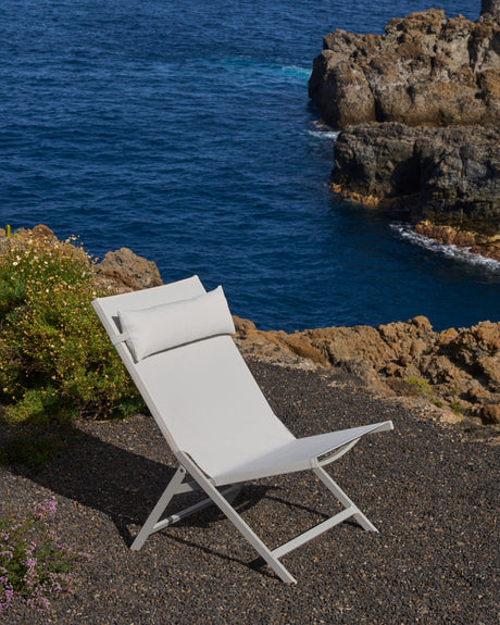 Canutells Klappstuhl aus Aluminium mit weißem Finish - ZEN ZONE Furniture