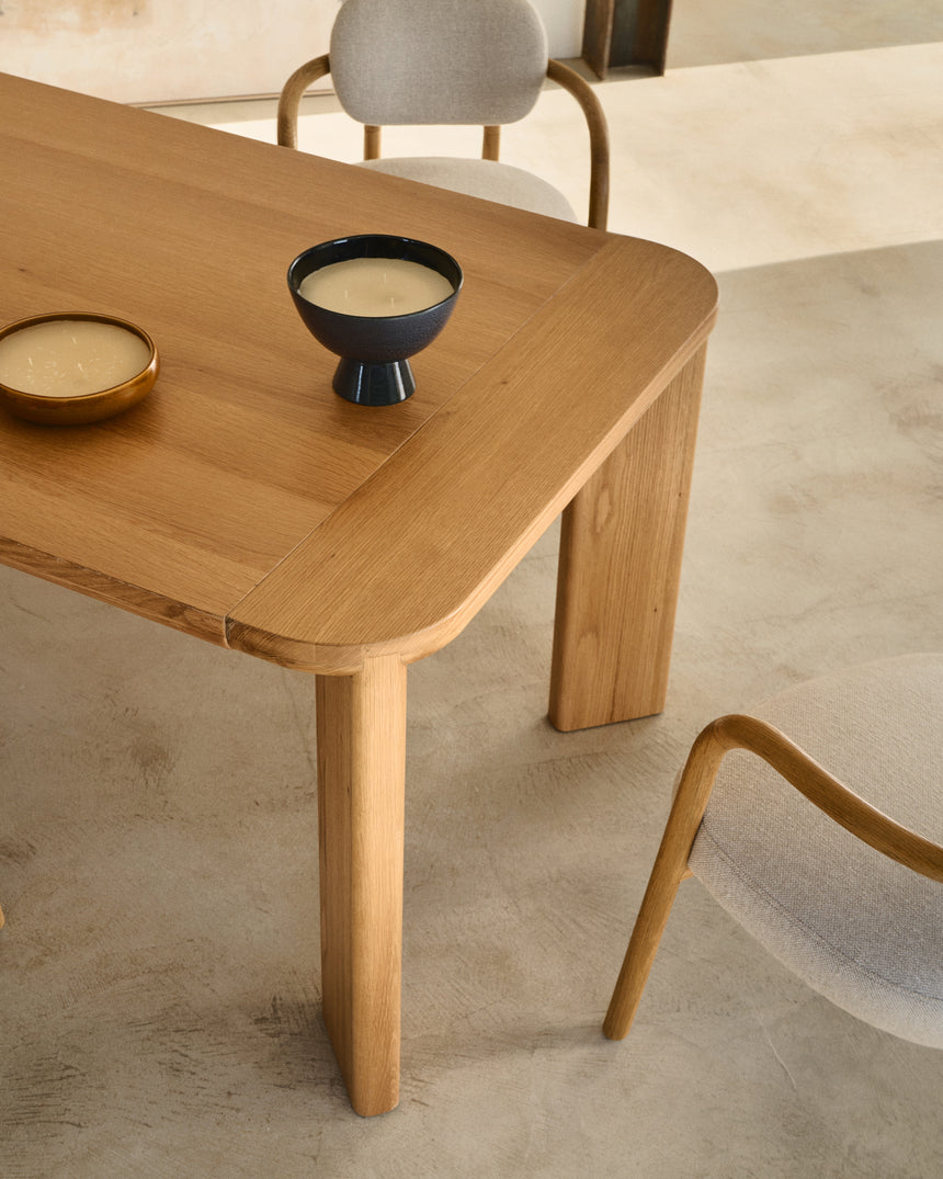 Jondal Ausziehtisch aus Massivholz und Eichenfurnier 100 % FSC 200 (280) x 100 cm - ZEN ZONE Furniture