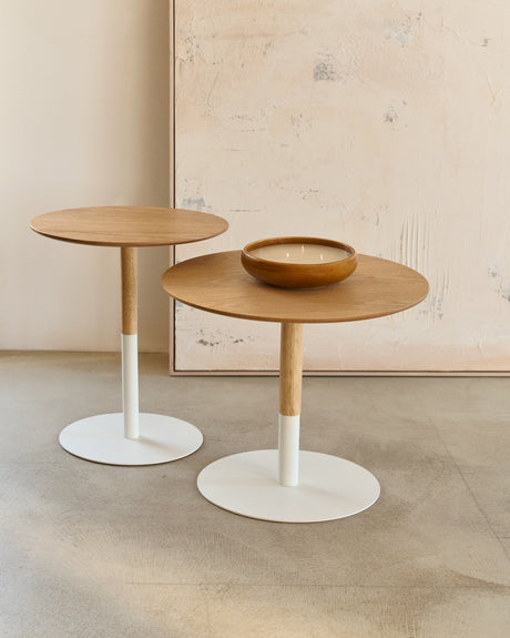 Watse 2-Set runde Beistelltischen Ø 40 cm/Ø 48 cm - ZEN ZONE Furniture