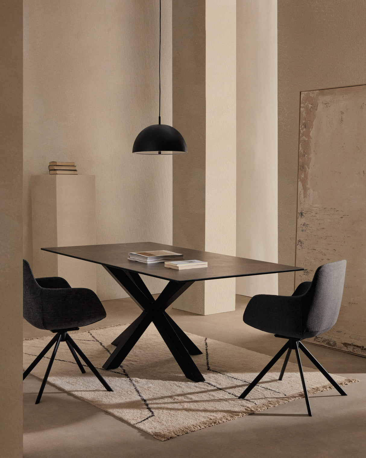 Catlar Deckenleuchte aus Metall mit schwarzem Lackfinish Ø 40 cm - ZEN ZONE Furniture