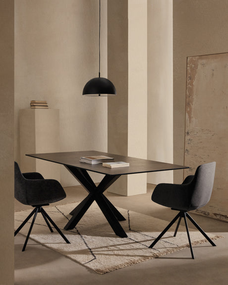 Catlar Deckenleuchte aus Metall mit schwarzem Lackfinish Ø 40 cm - ZEN ZONE Furniture