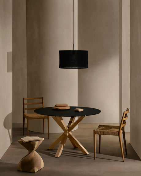 Analy Stuhl aus massiver Eiche mit natürlichem Finish und Sitz aus Seil FSC 100% - ZEN ZONE Furniture
