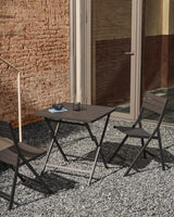 Faltbarer Gartentisch Torreta aus Aluminium mit dunkelgrauem Finish 70 x 70 cm - ZEN ZONE Furniture