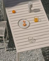 Gartenstehtisch Culip aus Aluminium mit weißem Finish 150 x 77 cm - ZEN ZONE Furniture