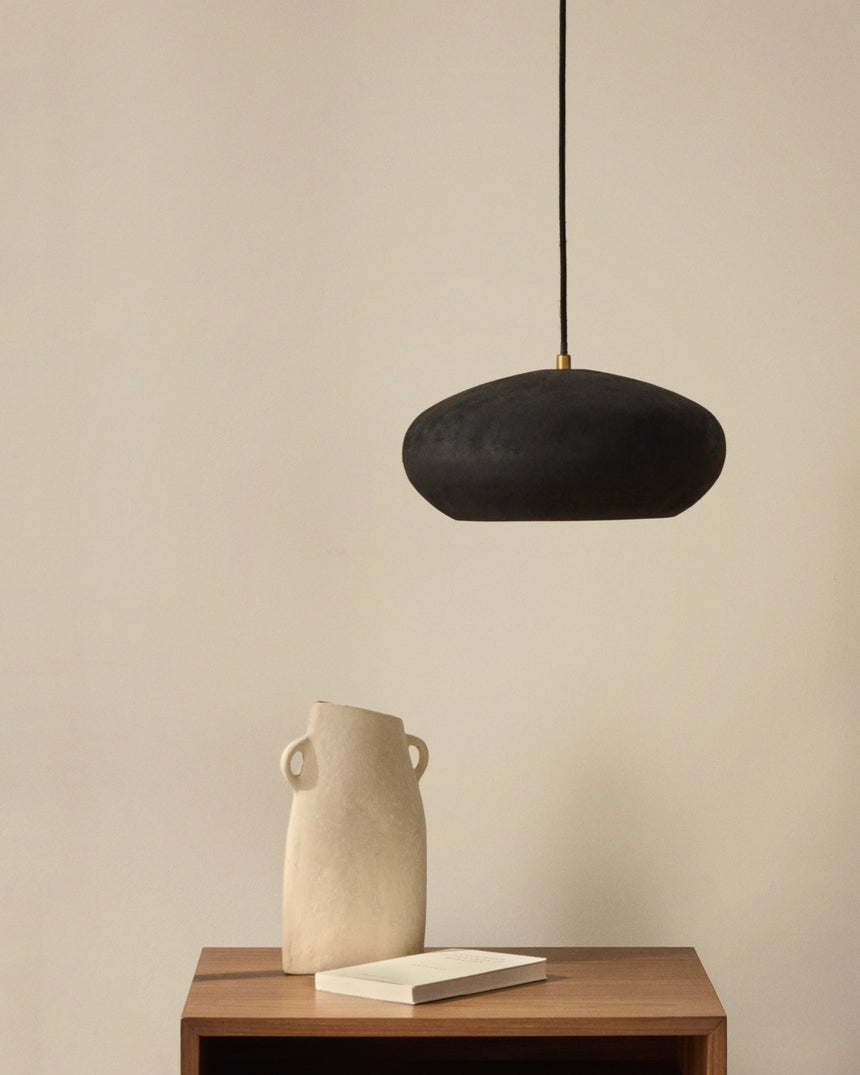 Deckenleuchte Inda aus Metall mit schwarzem Finish Ø 30 cm - ZEN ZONE Furniture