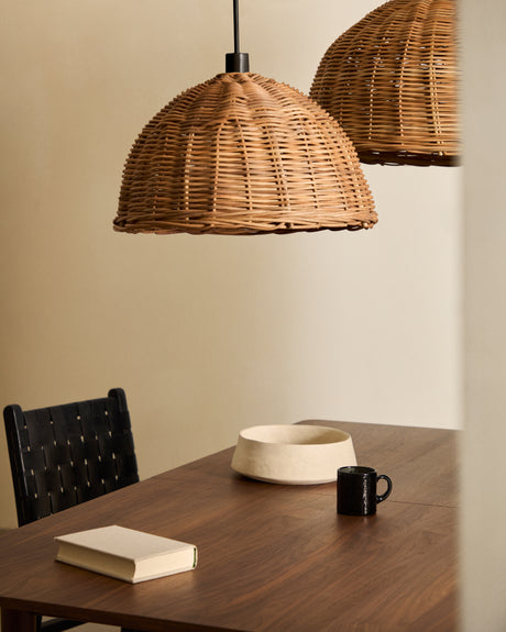 Jornets Schirm für Deckenlampe aus Rattan mit naturfarbenem Finish Ø 50 cm - ZEN ZONE Furniture