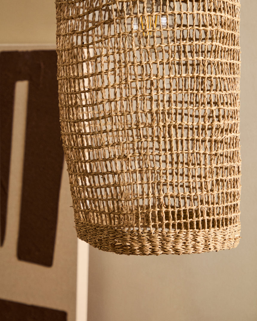 Laiar Schirm für Deckenlampe aus Rattan mit naturfarbenem Finish Ø 27 cm - ZEN ZONE Furniture