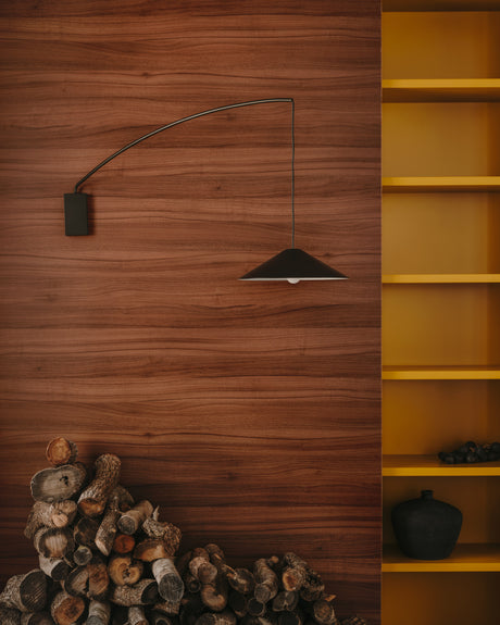 Wandleuchte Kally aus Metall mit schwarz lackiertem Finish - ZEN ZONE Furniture