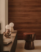 Tischleuchte Okeni aus Travertin und Glas. - ZEN ZONE Furniture