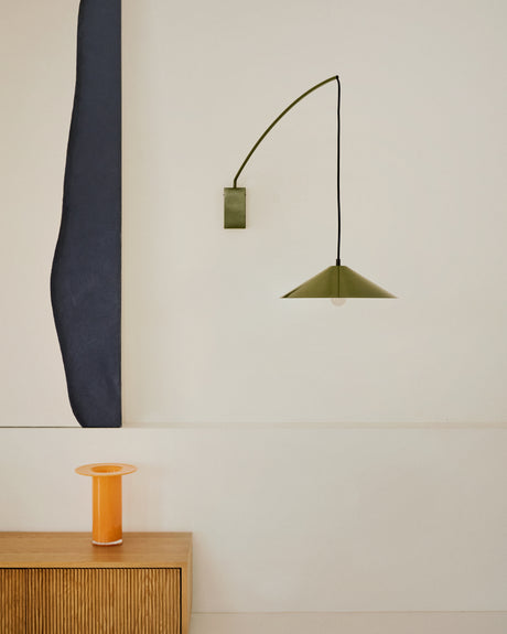 Wandleuchte Kally aus Metall mit grün lackiertem Finish - ZEN ZONE Furniture