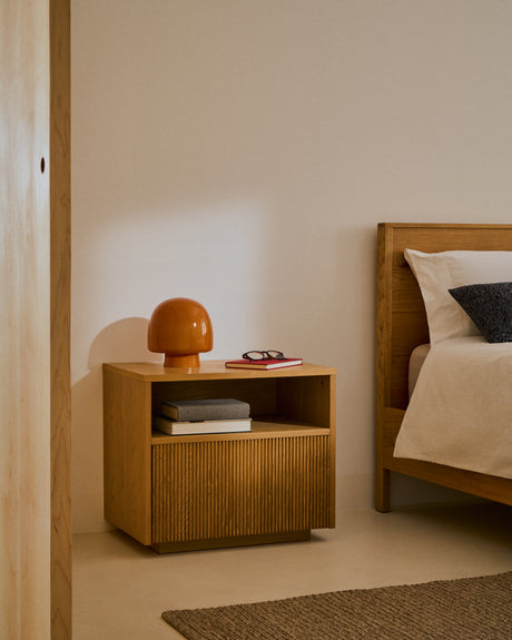 Tischleuchte Reig aus orangefarbenem Glas - ZEN ZONE Furniture