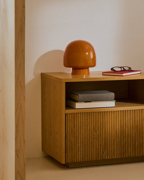 Tischleuchte Reig aus orangefarbenem Glas - ZEN ZONE Furniture