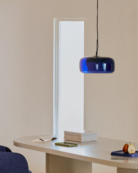 Deckenleuchte Reig aus blauem Glas Ø 38 cm - ZEN ZONE Furniture
