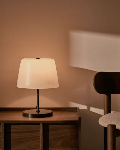 Tischleuchte Nefar aus Milchglas und Zink - ZEN ZONE Furniture