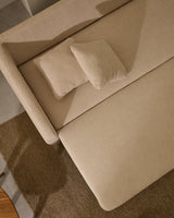 Schlafsofa Laira 3-Sitzer in Chenille ecru 225 cm FSC Mix Credit - ZEN ZONE Furniture