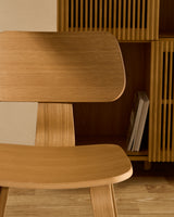Stuhl Gena aus Eichenfurnier und Kautschukholz - ZEN ZONE Furniture