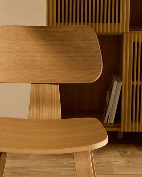 Stuhl Gena aus Eichenfurnier und Kautschukholz - ZEN ZONE Furniture