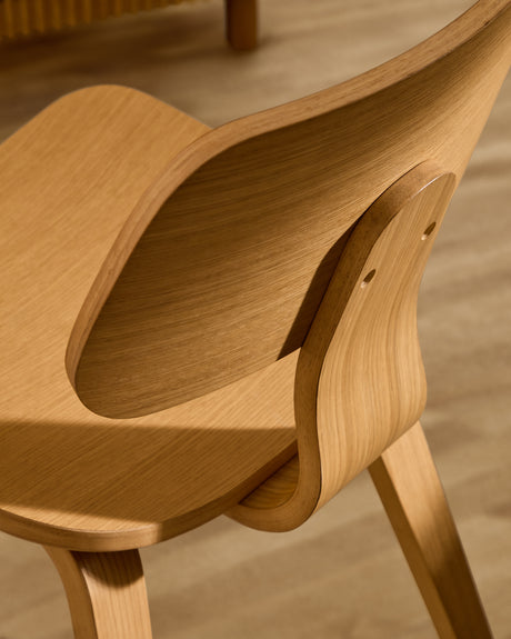 Stuhl Gena aus Eichenfurnier und Kautschukholz - ZEN ZONE Furniture