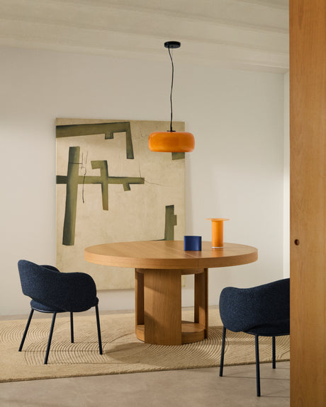 Deckenleuchte Reig aus orangefarbenem Glas Ø 38 cm - ZEN ZONE Furniture