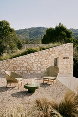 Sessel Olbia aus synthetischem Rattan und massivem Teakholz FSC 100 %